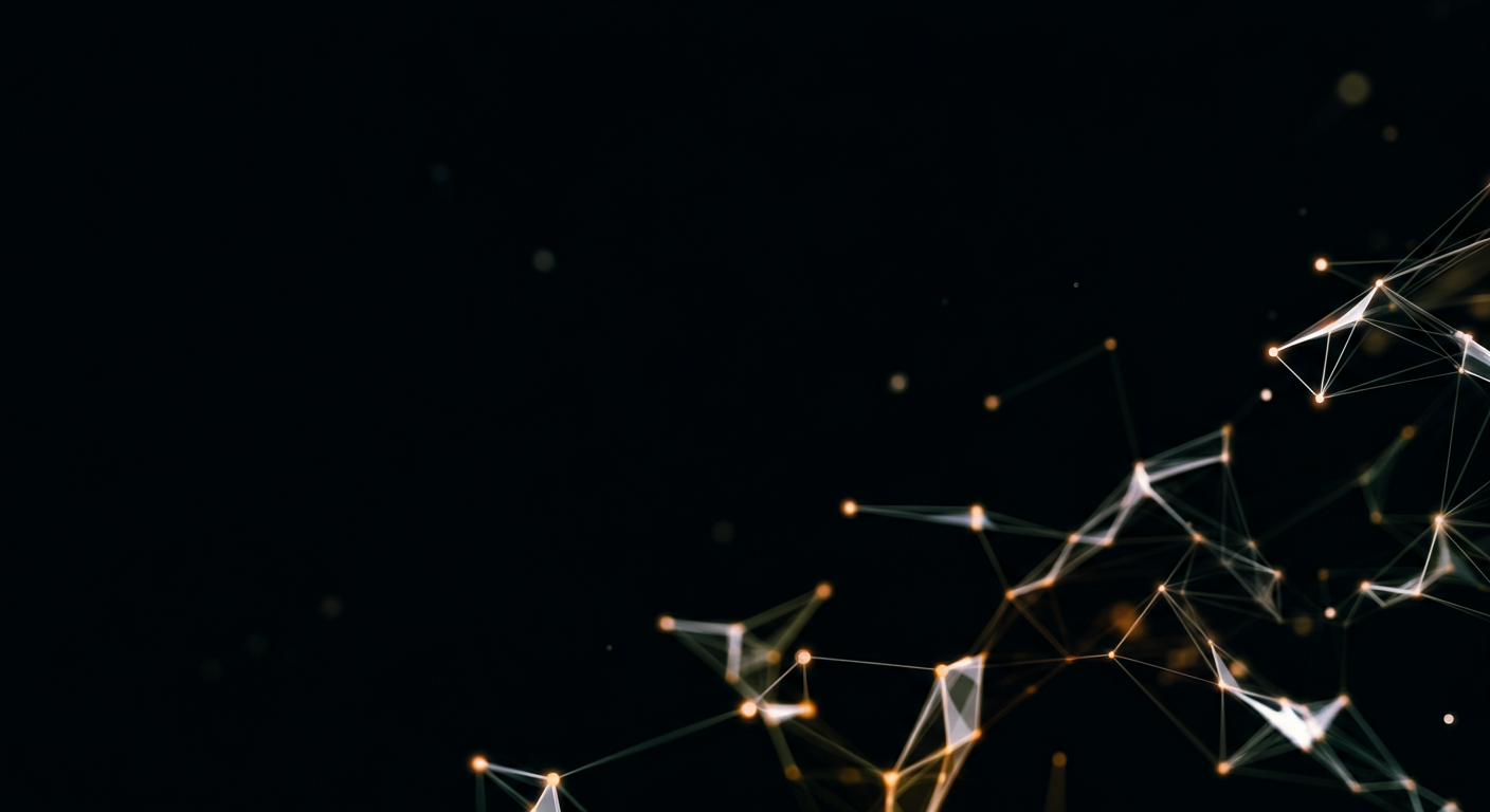 Abstract visual representing the interconnected components of an AI voice agent, showcasing data flow and complex processing.